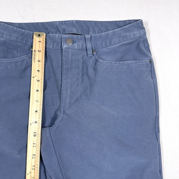 Lululemon Pants Mens 32 ABC Slim Fit 5 Pocket Utilitech Iron Blue Fit 32x32 - Picture 12 of 12